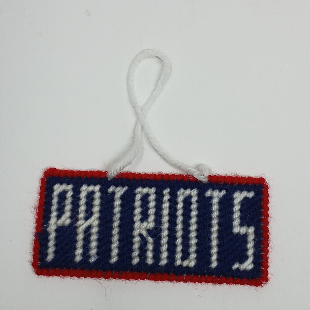 New England Patriots Rectangle Christmas Ornament
